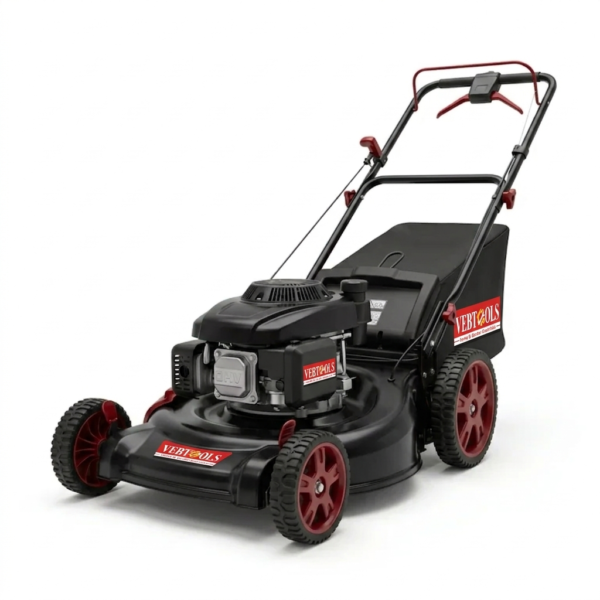 VebTools 209cc FWD Self-Propelled 3-in-1 Gas Lawn Mower with VariDrive Speed Control, 21-Inch Steel Deck & Single-Lever Height Adjustment — Bag, Mulch or Side Discharge